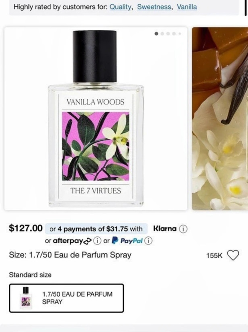 BNIB The 7 Virtues Vanilla Woods, Clementine Dream, and Cherry Ambition Eau de P